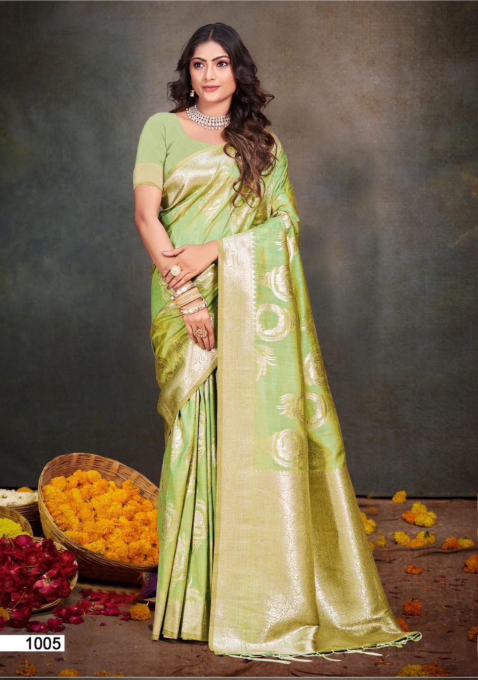 Anubhuti Silk Vol 1 By Bunawat Cotton Silk Designer Sarees Suppliers In Mumbai
